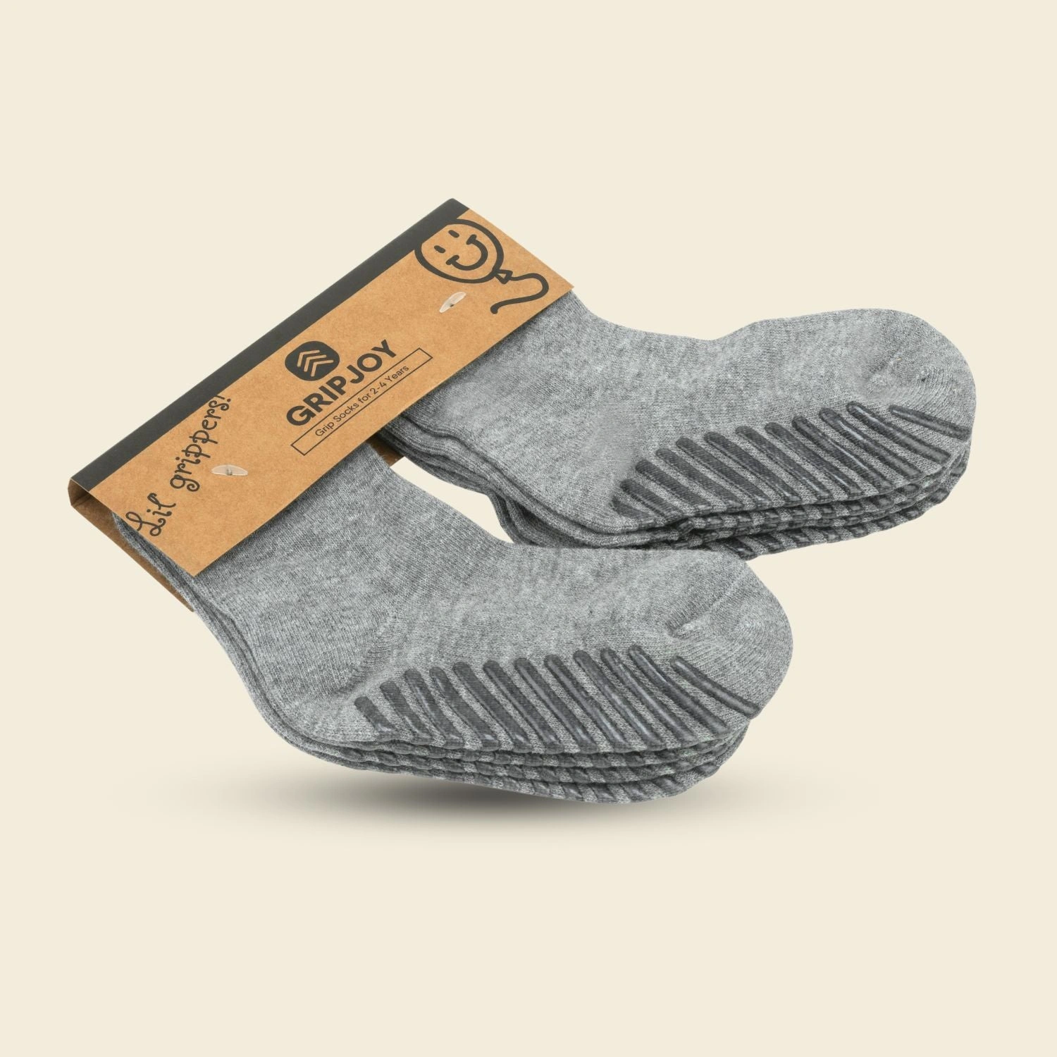 Cozy Crew Socks for Tiny Adventurers: 4-Pack Grip & Go Fun!